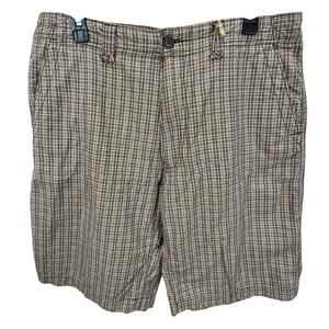 Company 81 Mens Brown Plaid Shorts Size 34 NWT